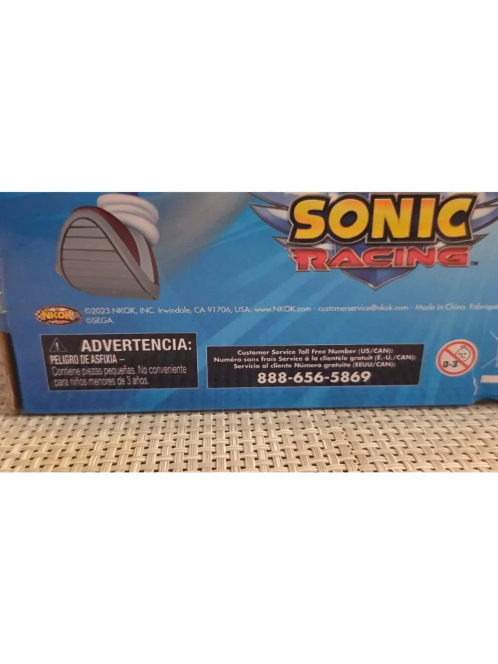 SONIC THE HEDGEHOG RADIO CONTROLLED CAR TURBO BOOST TEAM SONIC RACING RC 2.4 GHZ